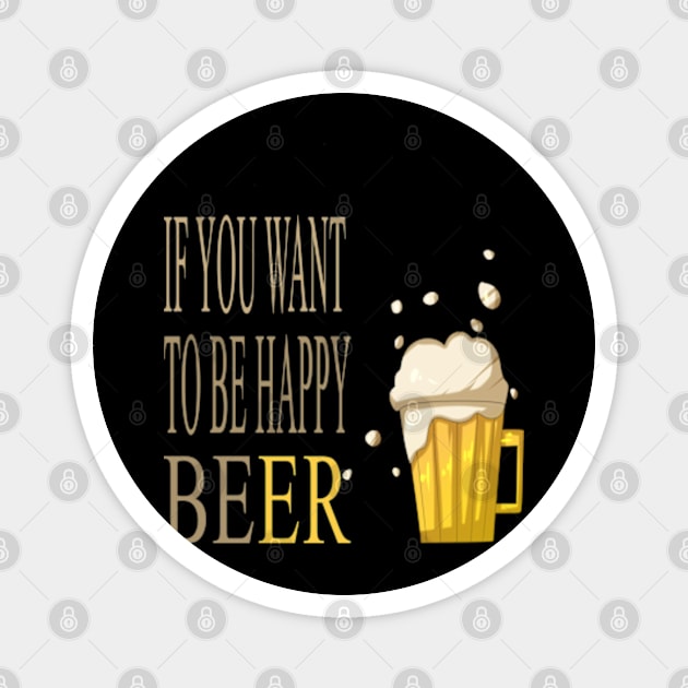 Beer Happy Magnet by Omarzone